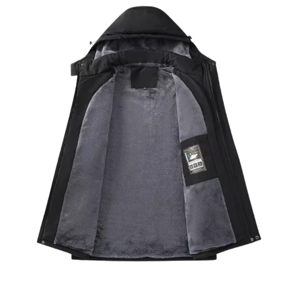 Elegancka kurtka polarowa na zewnątrz