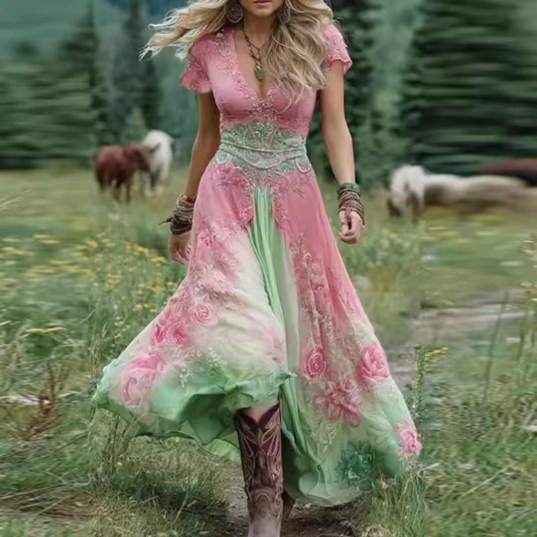 Noraya™ | Stylowa sukienka boho inspirowana stylem vintage